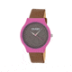 Crayo Glitter Strap Watch, Hot Pink/Brown, CRACR4502
