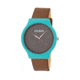 Crayo Glitter Strap Watch, Teal/Brown, CRACR4505