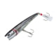 Creek Chub Knuckle Head Topwater Fishing Lure, 5in, 1.5oz, Silver Black Back, I6600JP64
