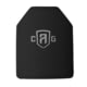 Custom Armor Group 4sas7 Level IV Stand Alone Armor Plate, 11in x 14in, 4sas7-SAPI-XL