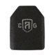 Custom Armor Group AR1000 Rhino Coated Level III Stand Alone Steel Armor Plate, 10.125in x 13.25, AR1000-SAPI-L