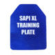 Custom Armor Group Non Ballistic Blue Marked SAPI Multi Curve Training Plate, 10in x 12in, GTP-MC-SC-1012-NY