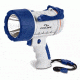 Cyclops 300 Lumen Water Proof Rechargeable Marine Spotlight White Body/Blue accent, Clam Pack CYC-300WP-MAR