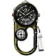 Dakota Watches Angler II, Black Dial, O.D. Case, Carabineer Clip 3872-9
