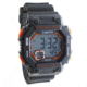 Dakota Watches Dakota Midsize Square Digital Moonglow, Grey/Orange, Grey/Orange, Plastic, silicone, 5 Year Limited Warranty, DAK-01619