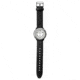 Dakota Watches Fashion Flashlight, White Dial, Black PU Band 7446-7