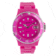 Dakota Watches Fusion Color Link, Hot Pink Dial &amp; Plastic Link Band 5544-2