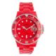 Dakota Watches Fusion Color Link, Red Dial &amp; Plastic Link Band 3040-8