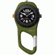 Dakota Watches Military Mini Clip, Black Dial, Green Case 3824-8