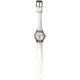 Dakota Watches Nurse Watch, White Dial, White Leather Band 5654-8