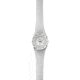 Dakota Watches Womens Sport, White Dial, White Bezel, Clear Strap 9848-7