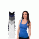 Womens Basic U Tank - 6pk - Black, Blue, Charcoal, Grey, Navy, White, Multicolor, Large