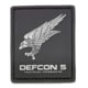 Defcon 5 Logo Rubber Patch, Black, D5-PA01 B