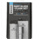 Demo, Stanley Adventure Steel Shot Glass Set with Flask, White, 2oz/8oz, 10-01883-white
