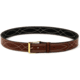 DeSantis 1 3/4in. Fancy Stitched Lined Leather Belt, Lined, Tan, 46, B02TP46Z0