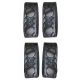 DeSantis Uniform Belt Keeper, Brass Snap Closure, Ambidextrous, Plain, Black, Pack of 4, U01BJG1Z2