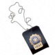 DeSantis Combo ID Case with Chain, Ambidextrous, Plain, Black, U35BJZZZ0