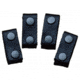 DeSantis Nylon Belt Keepers - Set of 4, 2in, Ambidextrous, Nylon, Black, N01BJ01Z3