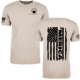 Devil Dog Concepts Black Merica Flag T-Shirt - Mens, Sand, Extra Large, DDCA-BMF-SDXL
