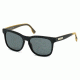 Diesel DL0151 Sunglasses - Matte Black Frame Color, Green Lens Color