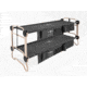 Disc-O-Bed Cot with 2 Side Organizers, Black, Large, 30501BO