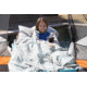 Disc-O-Bed Duvalay with Luxury Memory Foam Sleeping Bag &amp; Duvet, Kids, Ocean Plaid, 50254
