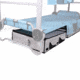Disc-O-Bed Kid-O-Bunk Angled Footlocker, 600D Polyester, Grey, Childs, 50052