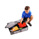 Disc-O-Bed Kid-O-Bunk Angled Footlocker, 600D Polyester, Grey, Childs, 50052