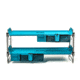 Disc-O-Bed Kid-O-Bunk with 2 Side Organizers, Teal Blue, Childs, 30105BO