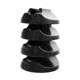 Disc-O-Bed Set of 4 Non-Slip Footpads, 4 x 4 x 2.5 inches, Black, 19847N