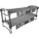 Disc-O-Bed Special Edition Large Outfitter Sleeping Cots w/Side Organizers, Gray, 30021BO