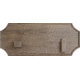 Displays Walnut Bowie Wall Plaque, 16 1/8in X 6 5/8in X 1in, Includes Brackets For Wall Hanging, WALL PLAQUE