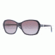 DKNY DY4094 Sunglasses 35728H-5716 - Top Blue on Blue Transparent Frame, Violet Gradient Lenses