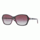DKNY DY4094 Sunglasses 35734Q-5716 - Top Black on Violet Transparent Frame, Violet Gradient Lenses