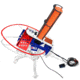 Do All Outdoors USA Clay Launcher, Red White Blue, 50 Clays, USAAT20