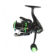 Dobyns Maverick Spinning Reel, 5.2:1, 6+1, Size 2500, Ambidextrous, Black/Green, MV 2500 GRN SPIN