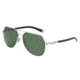 Dolce&amp;Gabbana BASALTO DG2133 Sunglasses 05/71-60 - Silver Sand/shiny Frame, Gray Green Lenses