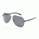 Dolce&amp;Gabbana BASALTO DG2133 Sunglasses 110687-60 - Matte Black/Gunmetal Frame, Grey Lenses