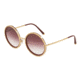 Dolce&amp;Gabbana DG2211 Sunglasses 02/8H-53 - Men's, Gold/bordeaux Frame, Violet Gradient Lenses