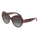 Dolce&amp;Gabbana DG4320F Sunglasses 31568G-56 - Bordeaux On Leo Frame, Grey Gradient Lenses