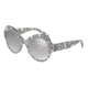 Dolce&amp;Gabbana DG4320F Sunglasses 31616V-56 - Gunmetal Lace Frame, Grey Mirror Silver Gradient Lenses