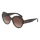 Dolce&amp;Gabbana DG4320F Sunglasses 502/13-56 - Havana Frame, Brown Gradient Lenses