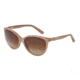 Dolce&amp;Gabbana ICONIC LOGO DG4171P Sunglasses 277313-56 - Top Crystal On Pearl Sand Frame, Brown Gradient Lenses