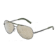 Dolce&amp;Gabbana LIFESTYLE DG2141 Sunglasses 11086G-61 - Brushed Matte Gunmetal Frame, Light Brown Mirror Gold Lenses
