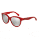 Dolce&amp;Gabbana MATT SILK DG4176 Sunglasses 28736G-49 - Pois Black On Red Frame, Light Grey Mirror Silver Lenses