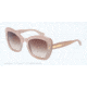 Dolce&amp;Gabbana PEARL DG4205 Sunglasses 277313-49 - Top Crystal On Pearl Sand Frame, Brown Gradient Lenses