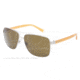Dolce&amp;Gabbana SMALL SICILIAN HINGE DG2131 Sunglasses 124273-57 - Matte Silver Frame, Brown Lenses