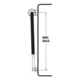 Dometic Awnings Universal Plus Hardware - Short Straight Side, Satin, Short, 8273000.402P