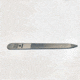 Dovo Small Nail File, 3.5in Overall, Satin Stainless Construction, 45352201
