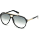 DSquared DQ0076 Sunglasses - Shiny Black Frame Color, Gradient Smoke Lens Color